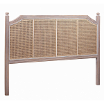 Изголовье кровати коричневое с обивкой из ротанга Olivia Headboard варинант исполнения - 1 | Loft Concept в Самаре