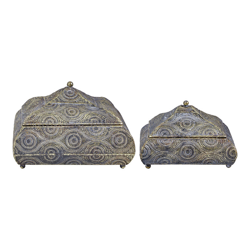 Набор из двух шкатулок с эффектом патинирования Austronesian Caskets  в Самаре | Loft Concept 