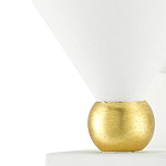 Бра с бело-золотыми плафоном в форме конуса Light Source варинант исполнения - 1 | Loft Concept в Самаре