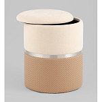 Пуф Mauldine с ящиком бежевый с экокожей варинант исполнения - 2 | Loft Concept в Самаре