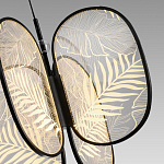 Люстра с гравировкой на акриловых плафонах Gravyura Black D 50 см варинант исполнения - 3 | Loft Concept в Самаре