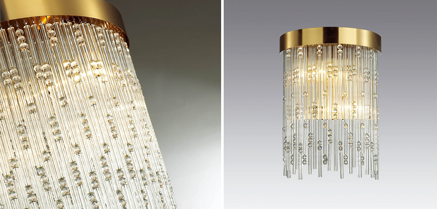 Бра Hailstorm Rain Kerri Wall lamp gold Бра Hailstorm Rain Kerri Wall lamp gold - Loft-Concept в Самаре