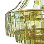 Люстра круглая каскадная Explosion of Green Shades зеленое стекло варинант исполнения - 1 | Loft Concept в Самаре