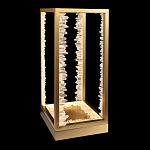 Настольная лампа прямоугольная с декоративными элементами в виде кристаллов Smooth Shine варинант исполнения - 1 | Loft Concept в Самаре