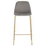 Барный стул на золотистых ножках VENDRAMIN Grey варинант исполнения - 2 | Loft Concept в Самаре