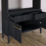 Стеллаж Primo с ящиками Черный дуб  варинант исполнения - 6 | Loft Concept в Самаре