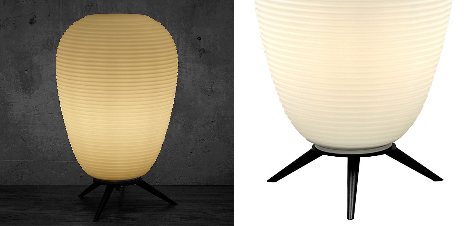 Настольная лампа в японском стиле Muir Glass Paper Lamp Настольная лампа в японском стиле Muir Glass Paper Lamp - Loft-Concept в Самаре