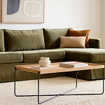 Журнальный стол с прямоугольной деревянной столешницей Urban Style Space варинант исполнения - 4 | Loft Concept в Самаре