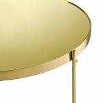 Кофейный столик овальный золотой Modern Mirror Gold Table варинант исполнения - 3 | Loft Concept в Самаре