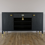 Комод-буфет Elsa Dreams Black с открытыми полками   варинант исполнения - 6 | Loft Concept в Самаре