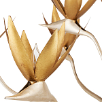 Люстра с плафонами в виде цветов Golden Bird of Paradise варинант исполнения - 1 | Loft Concept в Самаре