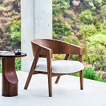 Приставной столик из массива дерева Walnut варинант исполнения - 10 | Loft Concept в Самаре