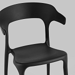 Черный стул из прочного PP-пластика JORIS варинант исполнения - 6 | Loft Concept в Самаре