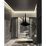 Подвесной вязаный черный светильник «Лампа Марракеша» варинант исполнения - 4 | Loft Concept в Самаре