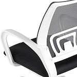 Офисное кресло с основанием из белого пластика Desk chairs Black варинант исполнения - 7 | Loft Concept в Самаре