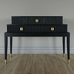 Премиальная Консоль с тремя ящиками Elsa Dreams Black варинант исполнения - 3 | Loft Concept в Самаре