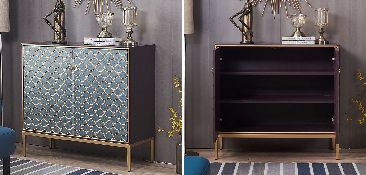 Комод с орнаментом Рыбья чешуя Cateline Scale Pattern Chest of Drawers Комод с орнаментом Рыбья чешуя Cateline Scale Pattern Chest of Drawers - Loft-Concept в Самаре