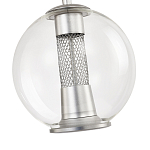 Подвесной светильник с плафоном в форме шара Inner Gleam Orb silver варинант исполнения - 5 | Loft Concept в Самаре
