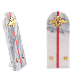 Сувенир Погон МВД из натурального камня мрамор Souvenir Epaulets варинант исполнения - 2 | Loft Concept в Самаре