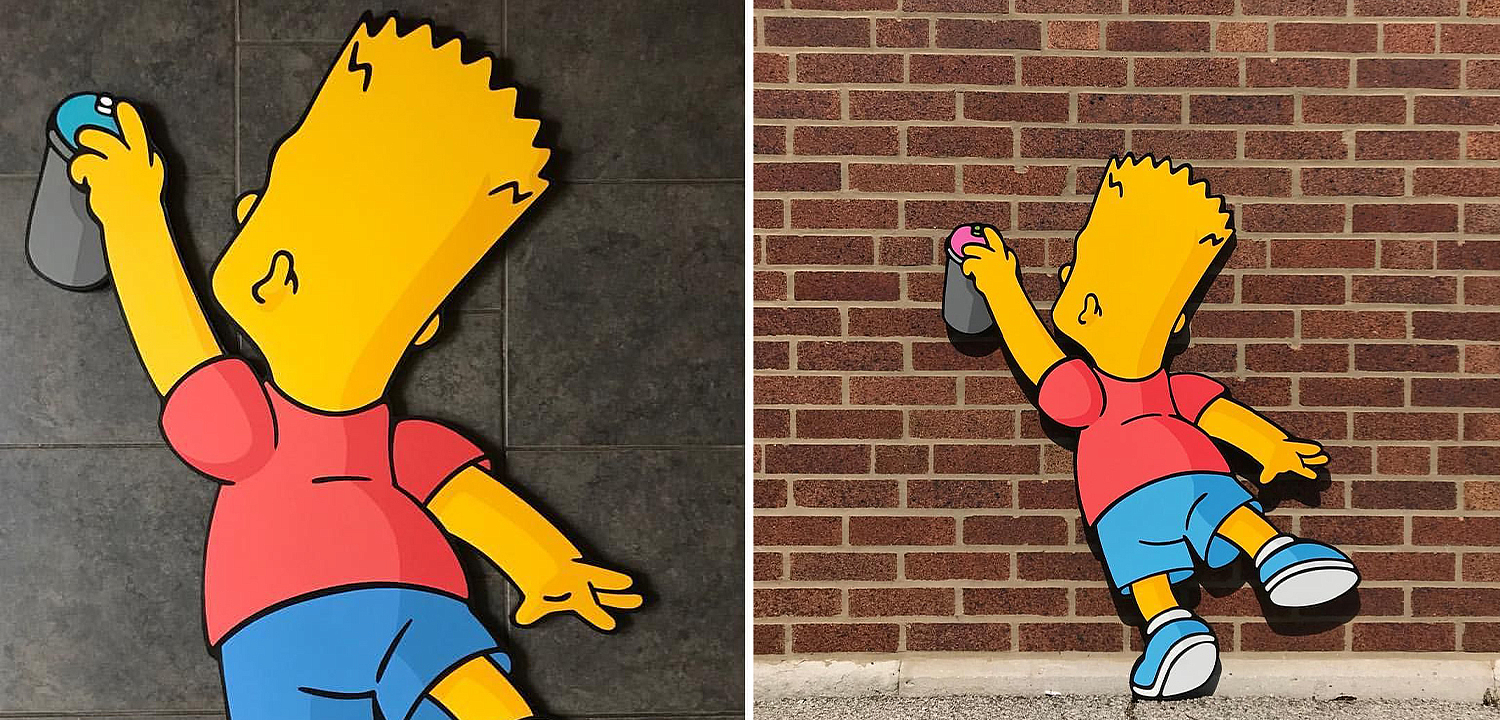 Арт-объект на стену Bart Simpson Арт-объект на стену Bart Simpson - Loft-Concept в Самаре