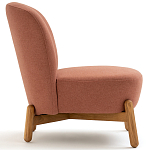 Кресло на деревянных ножках Olguin Pink Chair варинант исполнения - 3 | Loft Concept в Самаре