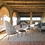 Дизайнерское уличное кресло с веревочной спинкой PETALO Armchair варинант исполнения - 7 | Loft Concept в Самаре