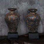 Вазы «Парные» на деревянных основаниях варинант исполнения - 1 | Loft Concept в Самаре
