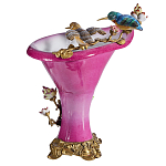 Ваза розового цвета из фарфора с птичкми и цветущими ветвями Garden of Eden варинант исполнения - 2 | Loft Concept в Самаре