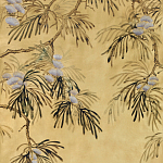 Обои ручная роспись Silk Tree Original colourway on Gold Bullion gilded paper варинант исполнения - 1 | Loft Concept в Самаре