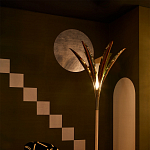 Обои ручная роспись Chez Nina by India Mahdavi Standard colourway on Perfect Green slub silk варинант исполнения - 2 | Loft Concept в Самаре