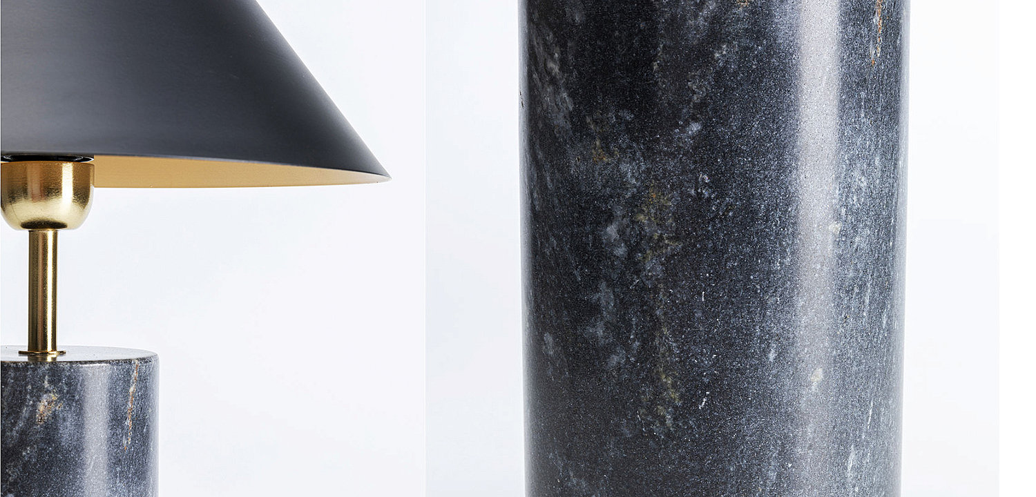 Настольная лампа из темно-синего мрамора - Loft-Concept в Самаре