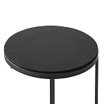 Кофейный столик круглый чёрный Compact Loft варинант исполнения - 3 | Loft Concept в Самаре