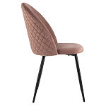 Мягкий стул в велюре пыльно-розового цвета Miruna Chair варинант исполнения - 5 | Loft Concept в Самаре