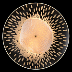 Бра с белым рельефным плафоном и стеклом с рисунком FLOW варинант исполнения - 1 | Loft Concept в Самаре