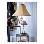 Настольная лампа с абажуром Розовый Фламинго Porcelain Flamingo Lamp варинант исполнения - 2 | Loft Concept в Самаре