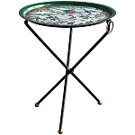 Круглый приставной столик складной Chinoiserie Blooming Garden Side Table варинант исполнения - 1 | Loft Concept в Самаре