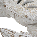 Статуэтка краб с детализированной текстурой в белом цвете Marine Accessories варинант исполнения - 3 | Loft Concept в Самаре