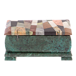 Шкатулка с мозаикой из натуральных камней Stone Casket варинант исполнения - 4 | Loft Concept в Самаре