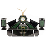 Настольный канцелярский набор из нефрита с декором в виде орла Golden Eagle варинант исполнения - 1 | Loft Concept в Самаре