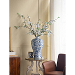 Ваза фарфоровая высокая с синими цветочными мотивами Independence варинант исполнения - 5 | Loft Concept в Самаре