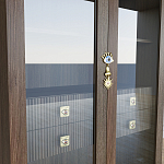 Дизайнерский шкаф витрина Elsa Dreams Walnut с 4-мя ящиками варинант исполнения - 5 | Loft Concept в Самаре