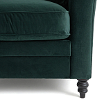 Кресло с обивкой из хлопкового велюра Porter Green Armchair варинант исполнения - 5 | Loft Concept в Самаре