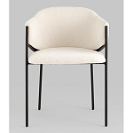 Стул Brace букле белый варинант исполнения - 4 | Loft Concept в Самаре