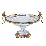 Чаша из прозрачного стекла с рельефным ободком и фигурками стрекоз Eden Garden варинант исполнения - 1 | Loft Concept в Самаре