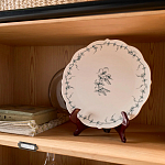 Книжный шкаф из массива сосны с металлической лестницей Burton Wood Cabinet варинант исполнения - 9 | Loft Concept в Самаре