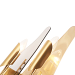 Бра с двумя плафонами дымчатого и янтарного цвета Vertical Glass варинант исполнения - 1 | Loft Concept в Самаре