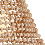 Подвесной светильник в форме колокола из деревянных бусин Wooden Beads варинант исполнения - 2 | Loft Concept в Самаре