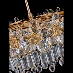 Люстра круглая с декоративными элементами в виде крупных хрустальных цветов Palace Gardens варинант исполнения - 4 | Loft Concept в Самаре