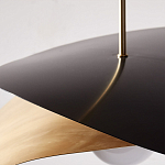 Люстра круглая с 2-мя металлическими абажурами Andromeda варинант исполнения - 4 | Loft Concept в Самаре