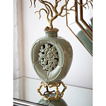 Ваза зеленая с бронзовыми ветвями и фарфоровыми рыбками Eden Garden варинант исполнения - 3 | Loft Concept в Самаре